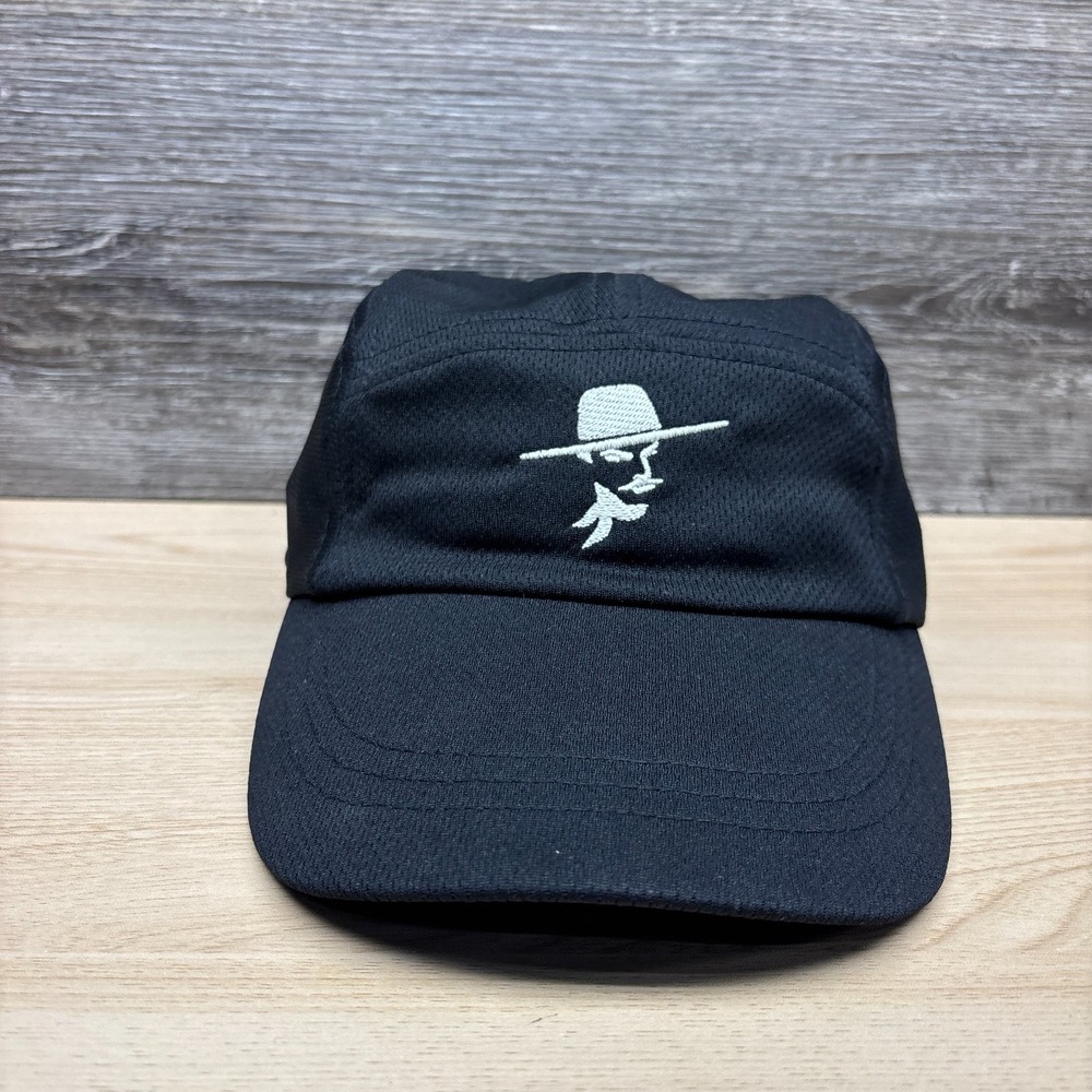 OGIO Endurance Hat Cap Strap Back Black White 5 Panel Performance Logo Mens
